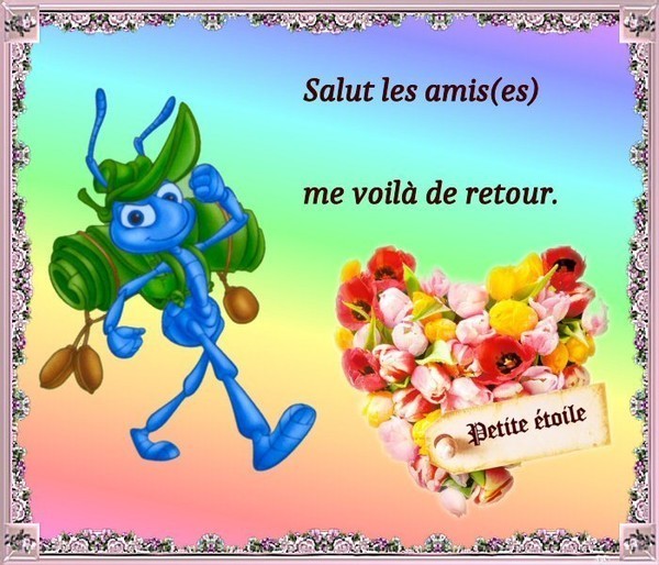 VACANCES TERMINEES POUR NOTRE PETITE ETOILE ET SON EPOUX