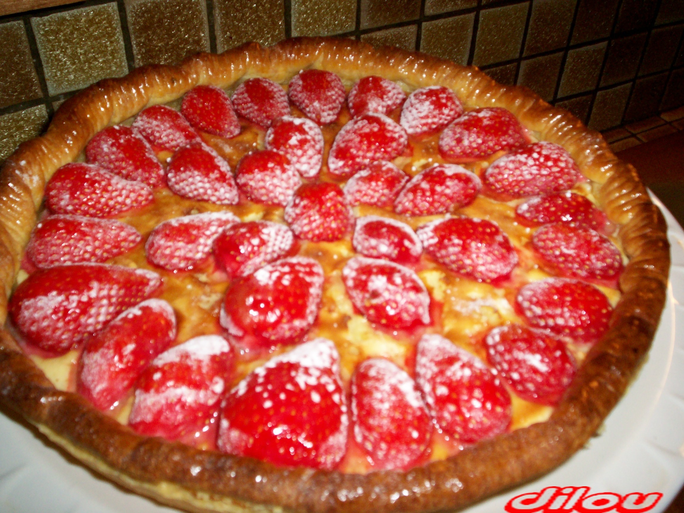 HUM..LA BONNE TARTE AUX FRAISES